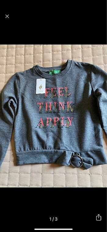 Etiketli Sweatshirt