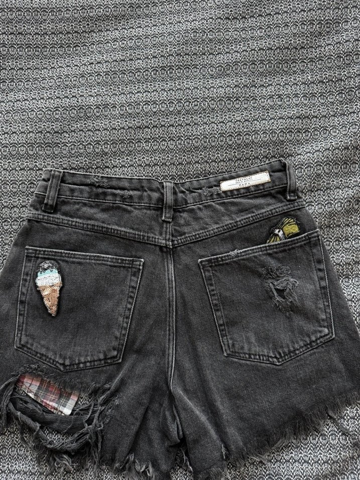Zara 32-34 xs kot şort - Görsel 3