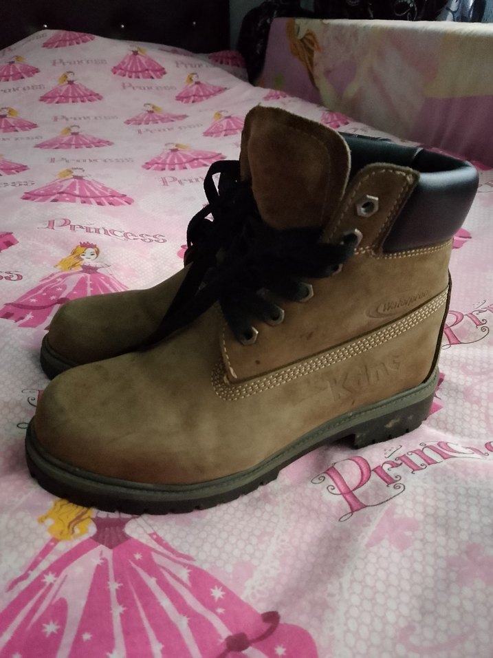 Kahverengi Tokalı Platform Topuklu Kadın Biker Bot - Görsel 3