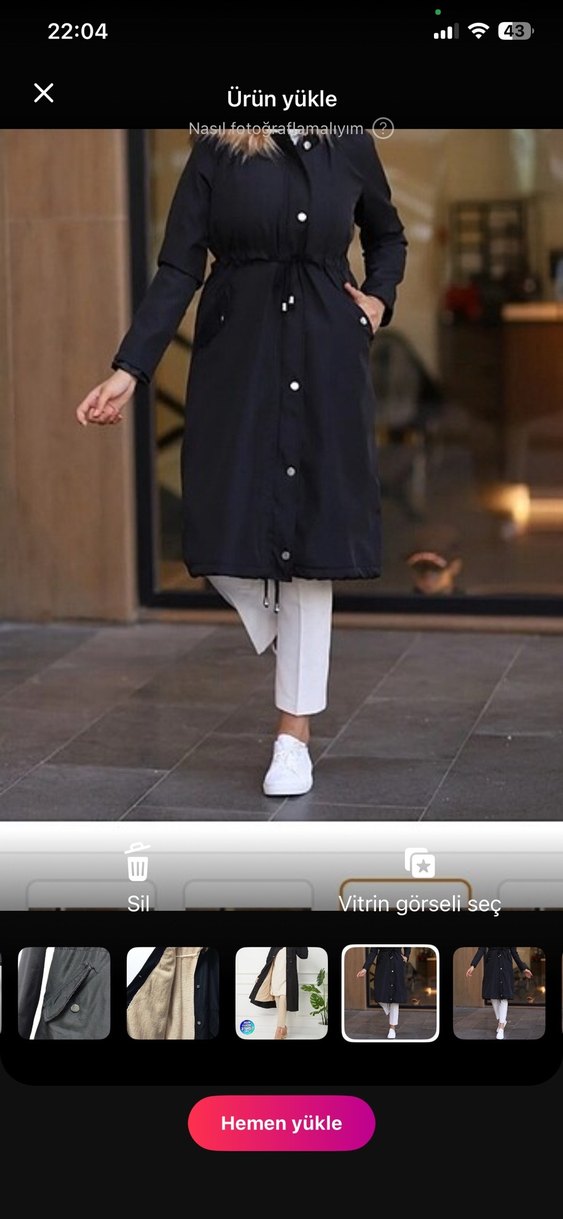 Kadın Tesettür mont - Görsel 2