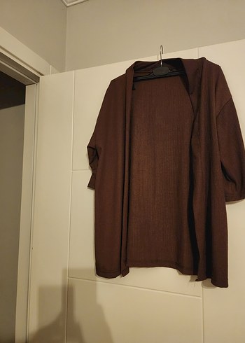 Kahverengi Kadın Keten Takım Elbise - Görsel 3