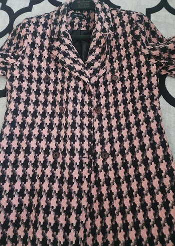 Düğmeli Pembe Kadın Blazer Ceket - Görsel 4