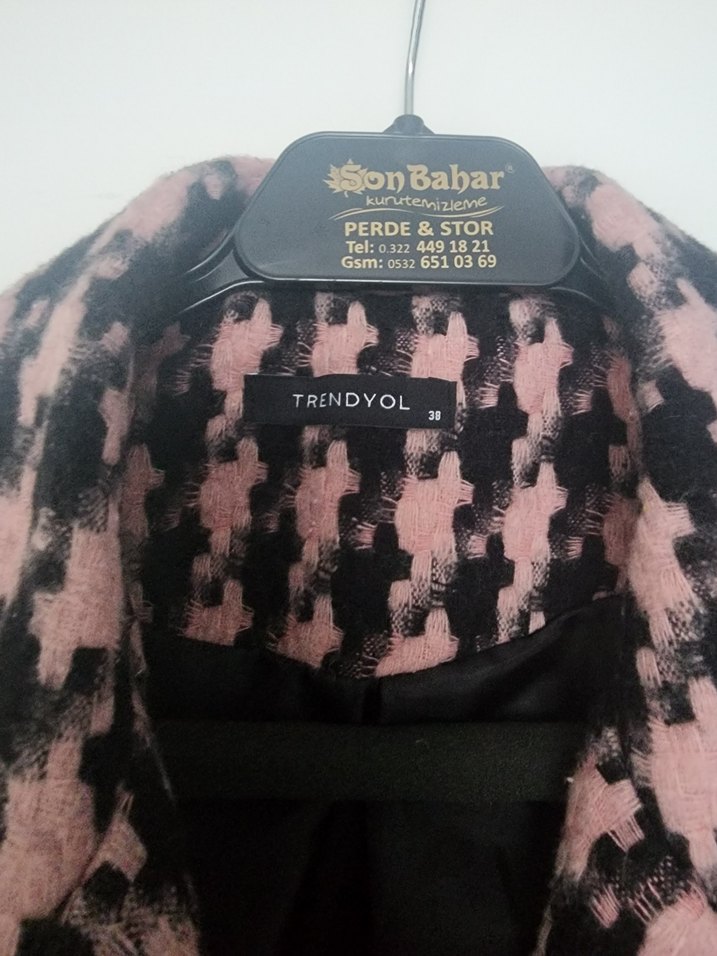 Düğmeli Pembe Kadın Blazer Ceket - Görsel 2