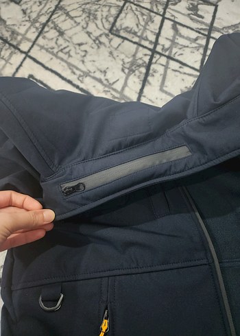 Erkek Siyah Fermuarlı Yüksek Yakalı outdoor Ceket - Görsel 5