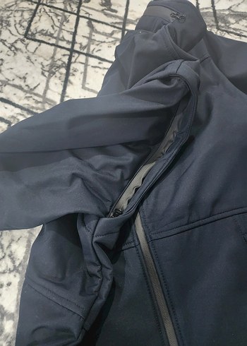 Erkek Siyah Fermuarlı Yüksek Yakalı outdoor Ceket - Görsel 2