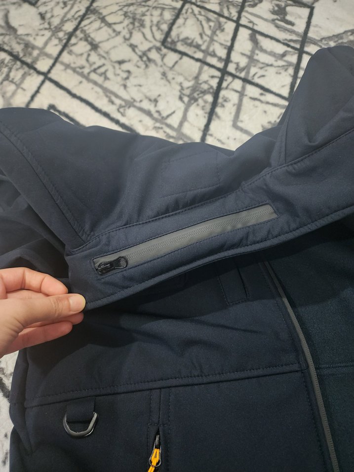 Erkek Siyah Fermuarlı Yüksek Yakalı outdoor Ceket - Görsel 5