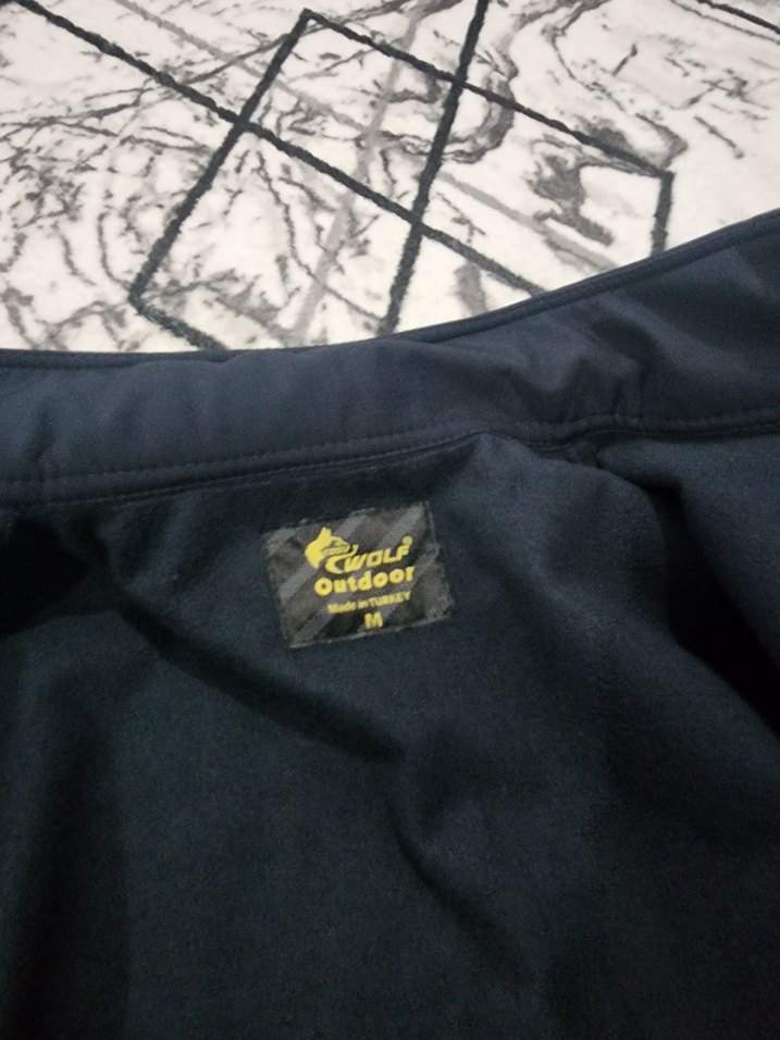 Erkek Siyah Fermuarlı Yüksek Yakalı outdoor Ceket - Görsel 4