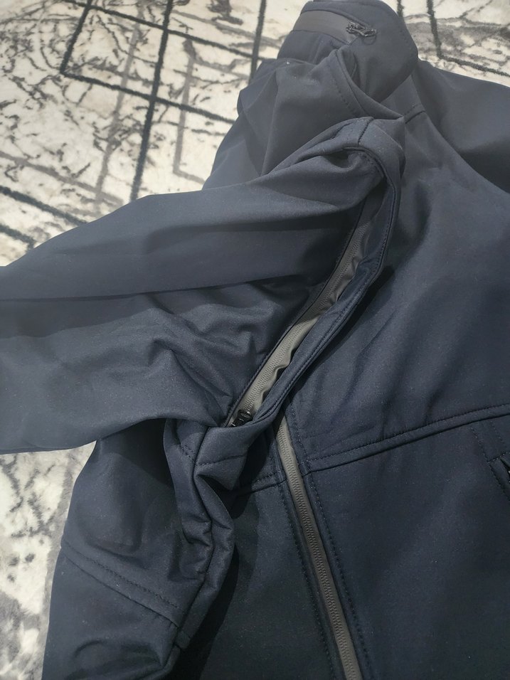 Erkek Siyah Fermuarlı Yüksek Yakalı outdoor Ceket - Görsel 2