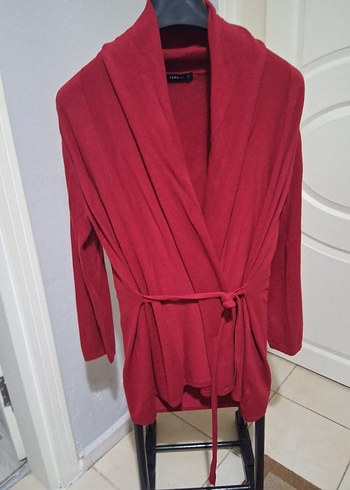 Bordo Kadın Midi Boy Rahat Kesim Sabahlık - Görsel 5