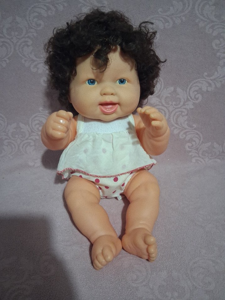 Kıvırcık saçlı bebek oyuncak - Görsel 4