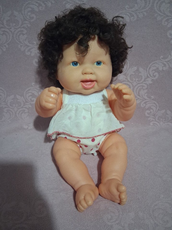 Kıvırcık saçlı bebek oyuncak - Görsel 3