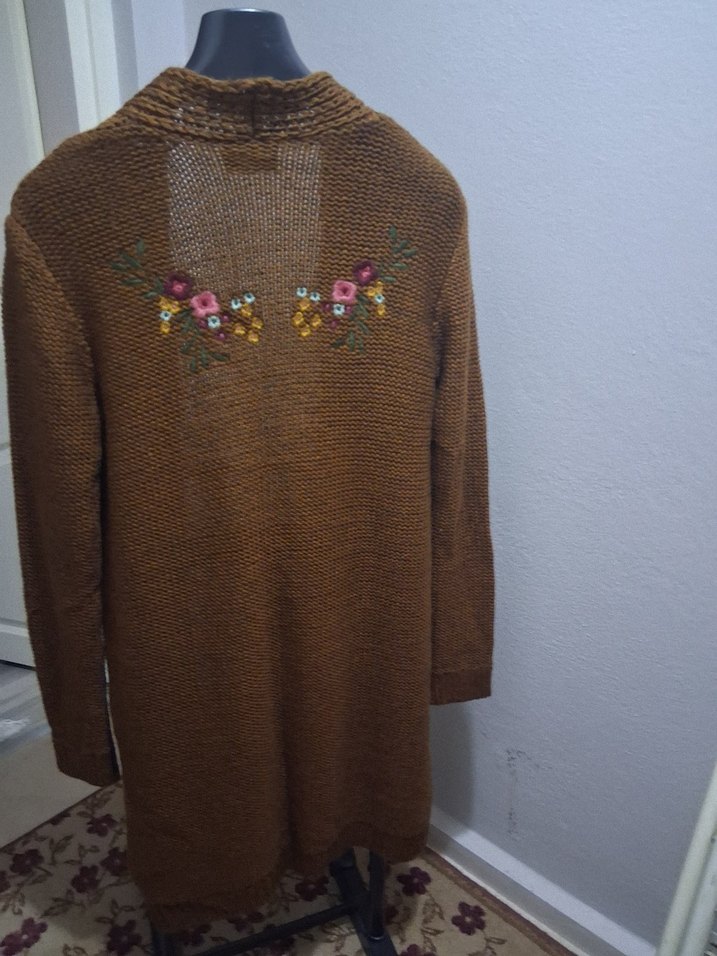 Uzun bayan hırka - Görsel 2