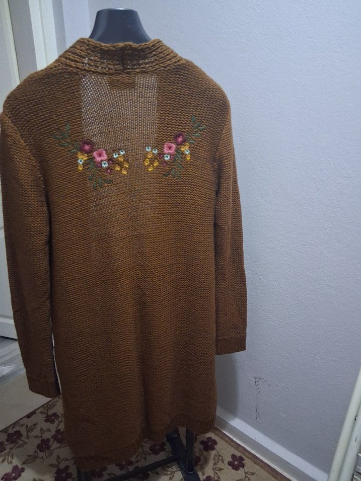 Uzun bayan hırka - Görsel 4