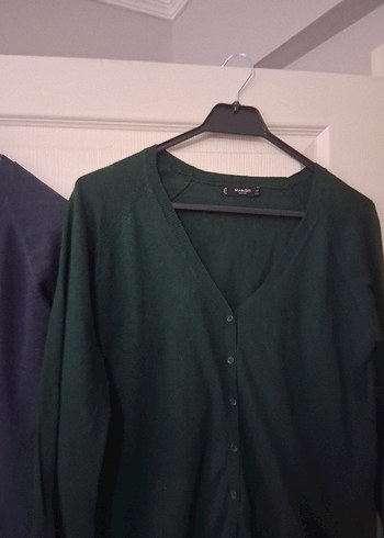 Lacivert V Yaka Düğmeli Kadın Hırka iki adet fiyat - Görsel 3