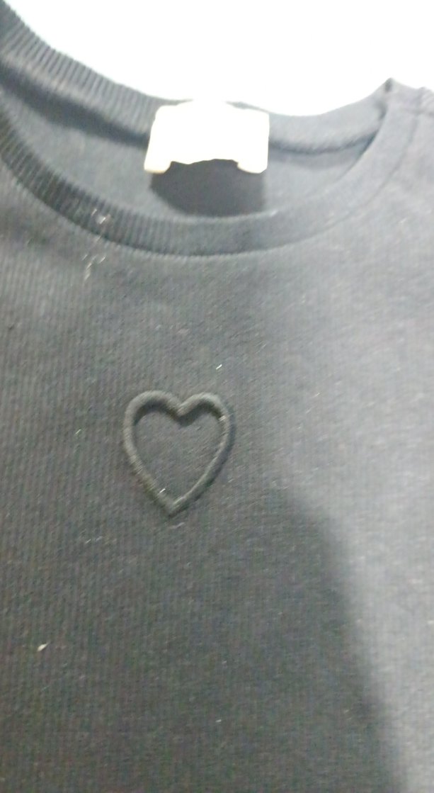 Siyah kisa Kollu Kız Çocuk t-shirt - Görsel 3