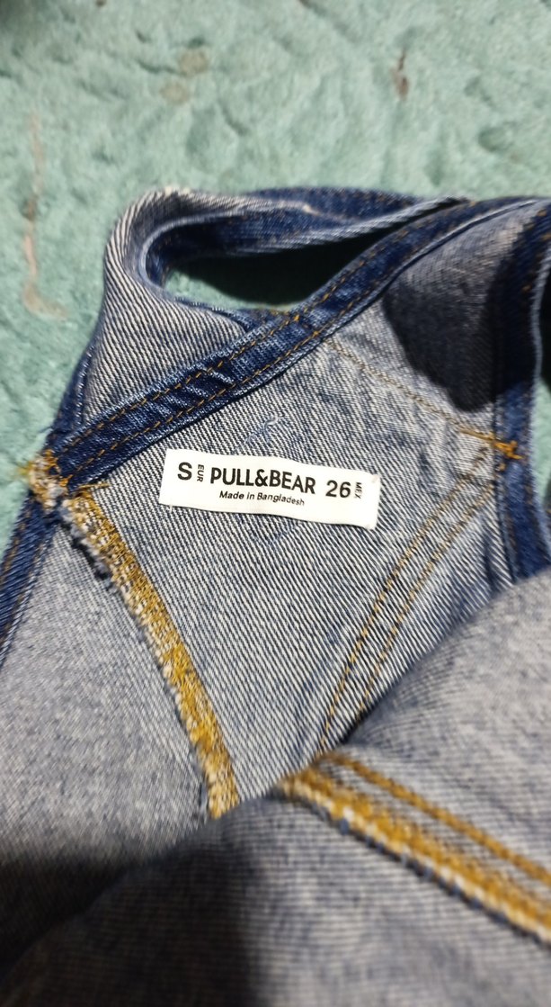 Kadın Mavi Denim Midi Salopet Elbise - Görsel 2