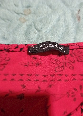 Kırmızı Desenli Uzun Hamile Eteği - Görsel 2