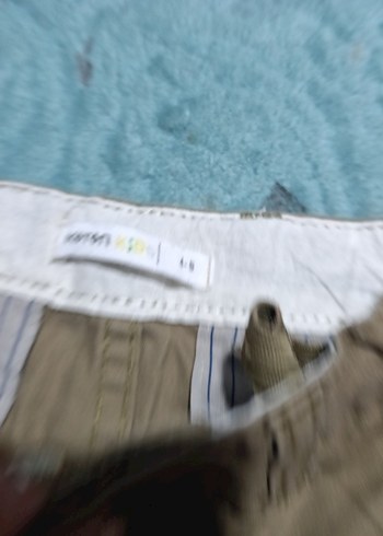 Erkek Çocuk Düğmeli Kahverengi Pamuklu Şort - Görsel 2