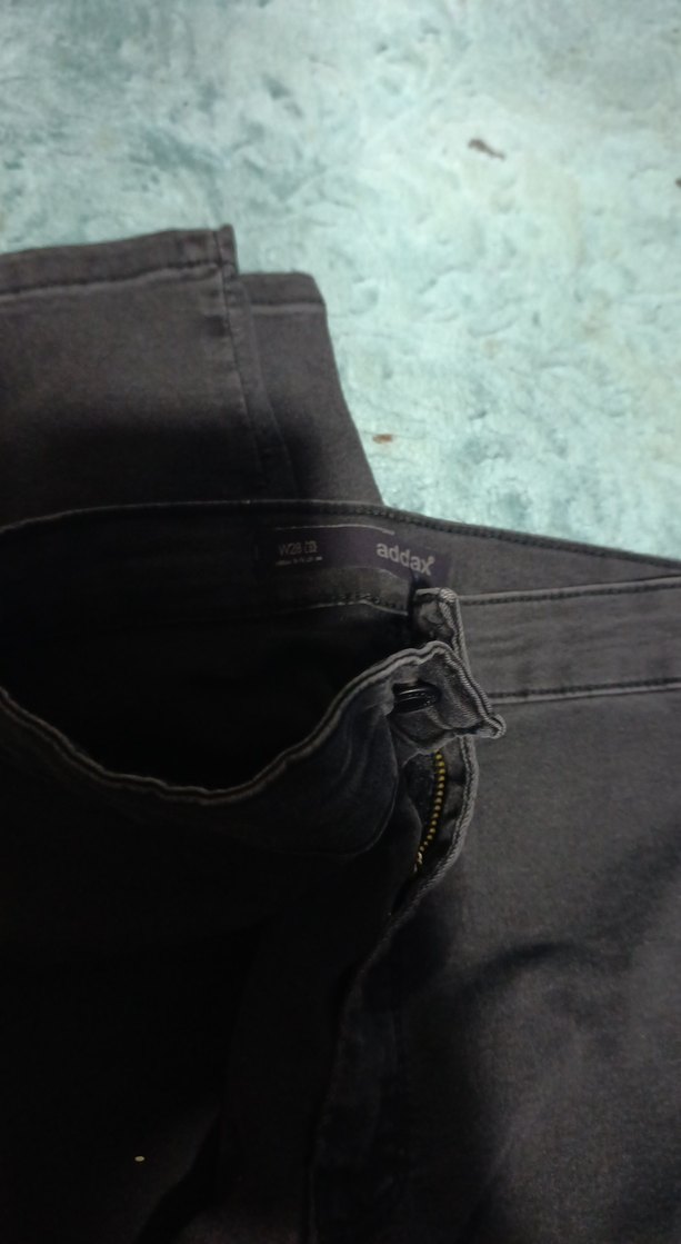 Gri Kadın Normal Boy Esnek Denim Pantolon - Görsel 2