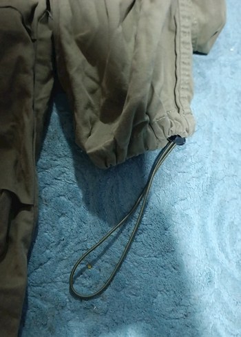 Gri Keten Salaş Kemerli Kadın Pantolon - Görsel 2