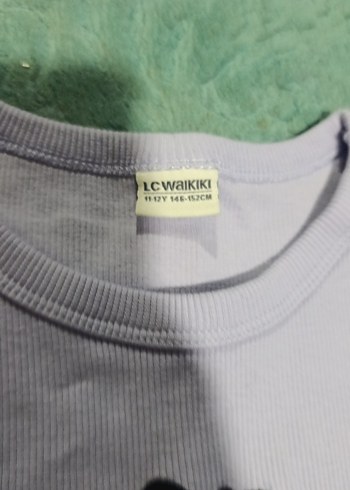 Mor Kız Çocuk Kısa Kollu Baskılı Tişört - Görsel 2