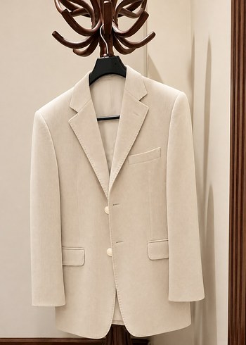 Network Ekru Kadife Blazer Ceket