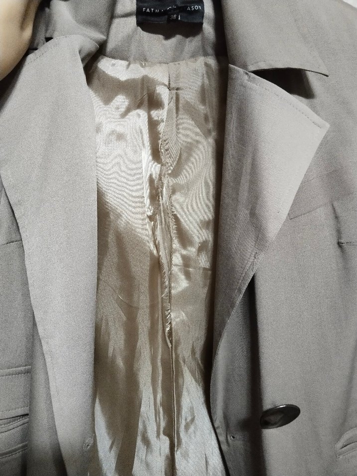 Fatmaatasoy Kadın Uzun Trençkot - Görsel 3