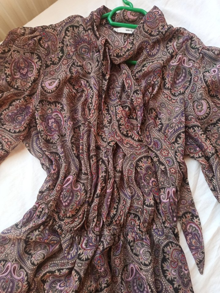 Mango Bohem Desenli Uzun Elbise - Görsel 2