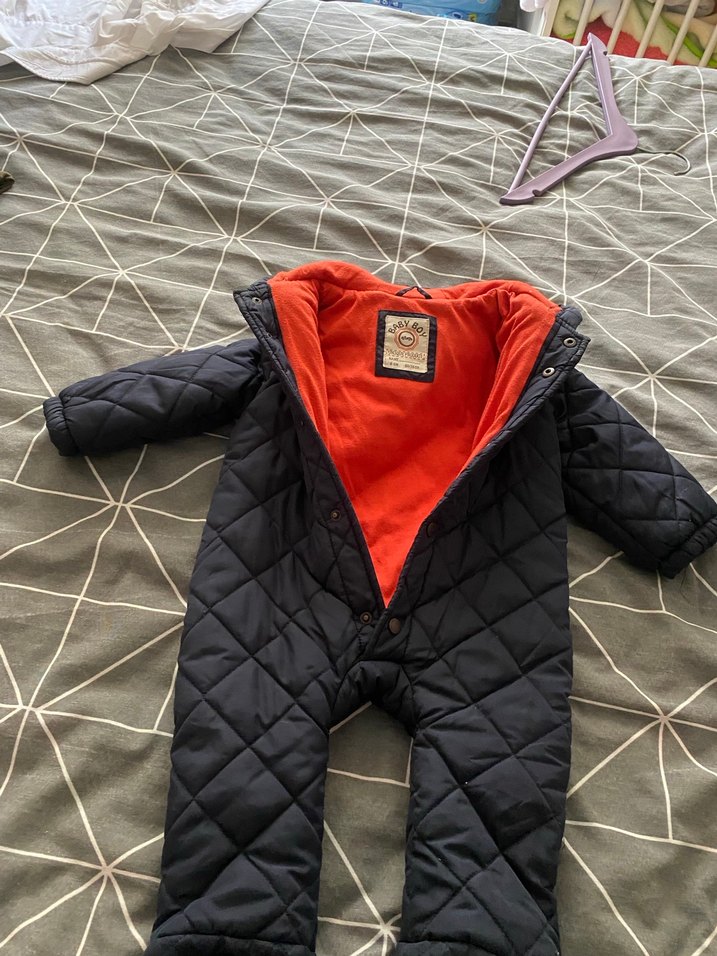 Koyu Lacivert Erkek bebek astronot Mont Tulum - Görsel 3