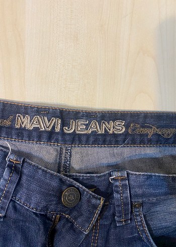 Bohem Tarz Kemerli Lacivert  Kot Pantolon - Görsel 3