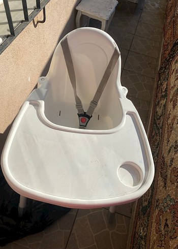  Beden Beyaz Bebek Mama Sandalyesi