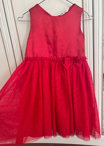 Kız Çocuk Kırmızı Drapeli Kolsuz Elbise - Görsel 4