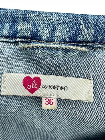 36 Beden çeşitli Renk Koton Kot Ceket %70 İndirimli.