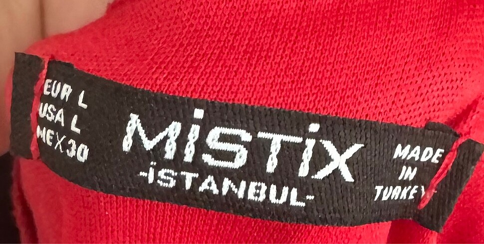 l Beden kırmızı Renk KIRMIZI ELBİSE
