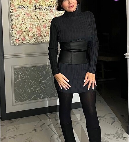 Zara İnce Triko Elbise