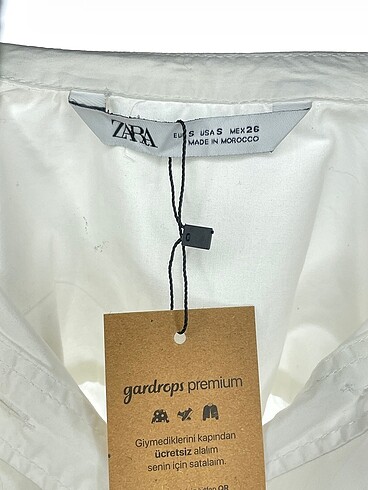 s Beden beyaz Renk Zara Gömlek %70 İndirimli.