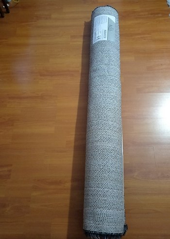 Bohem Siyah beyaz  kırçıllı Püsküllü Halı - Görsel 6