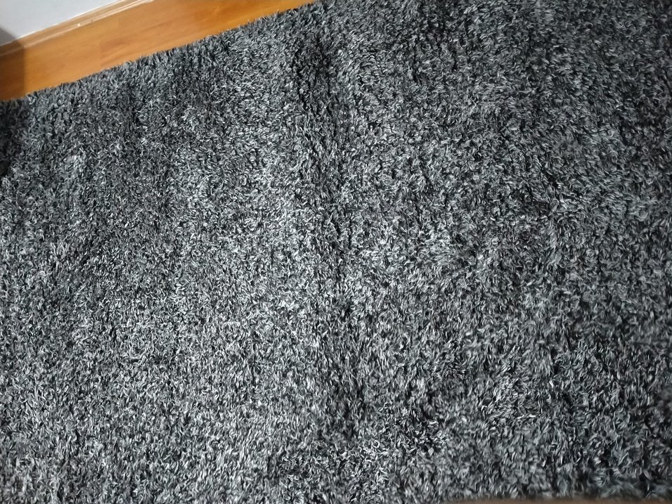 Bohem Siyah beyaz  kırçıllı Püsküllü Halı - Görsel 3