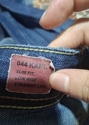 Erkek mavi Rahat Kesim Kot Pantolon - Görsel 8