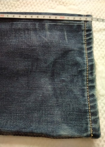 Erkek mavi Rahat Kesim Kot Pantolon - Görsel 5