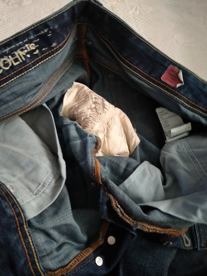 Erkek mavi Rahat Kesim Kot Pantolon - Görsel 3