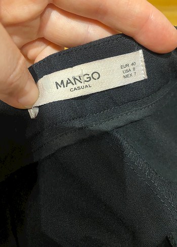 Mango Siyah Kadın Kumaş Pantolon