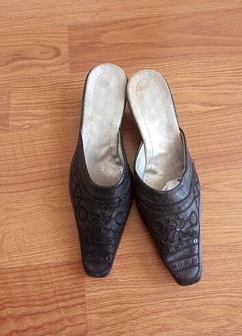 American Vintage Siyah topuklu terlik