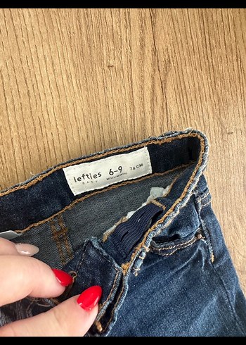 Zara Düğmeli Erkek Çocuk Mavi Denim Pantolon