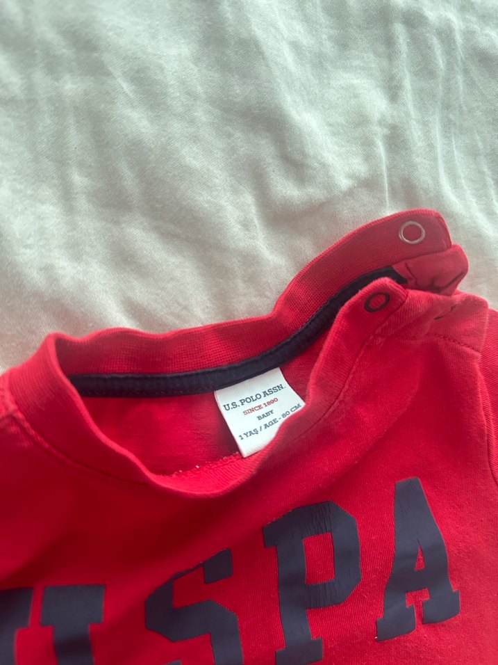 Kırmızı Çocuk USPA tişört - Görsel 2