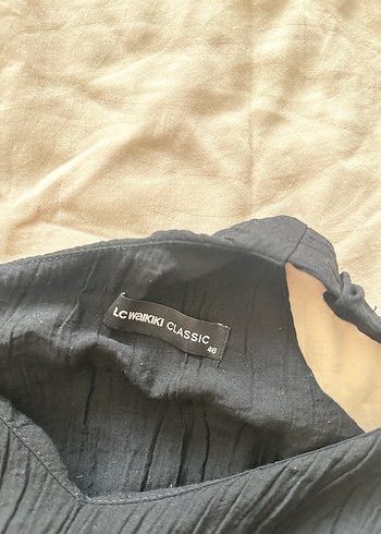 Zara Siyah V Yakalı Kolsuz Bluz