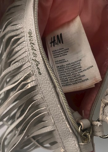 Püsküllü Bej Süet Bohem Çanta - Görsel 3