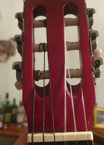 Palmer Kırmızı Parlak Klasik Gitar - Görsel 3