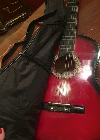 Palmer Kırmızı Parlak Klasik Gitar - Görsel 2