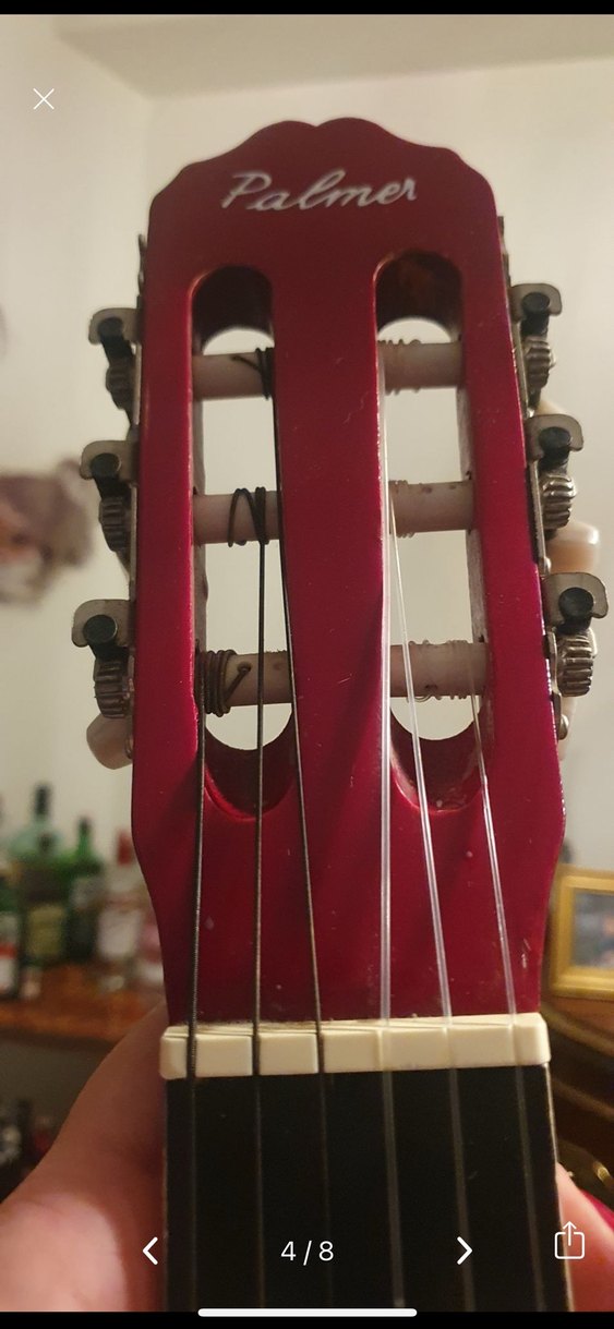 Palmer Kırmızı Parlak Klasik Gitar - Görsel 3